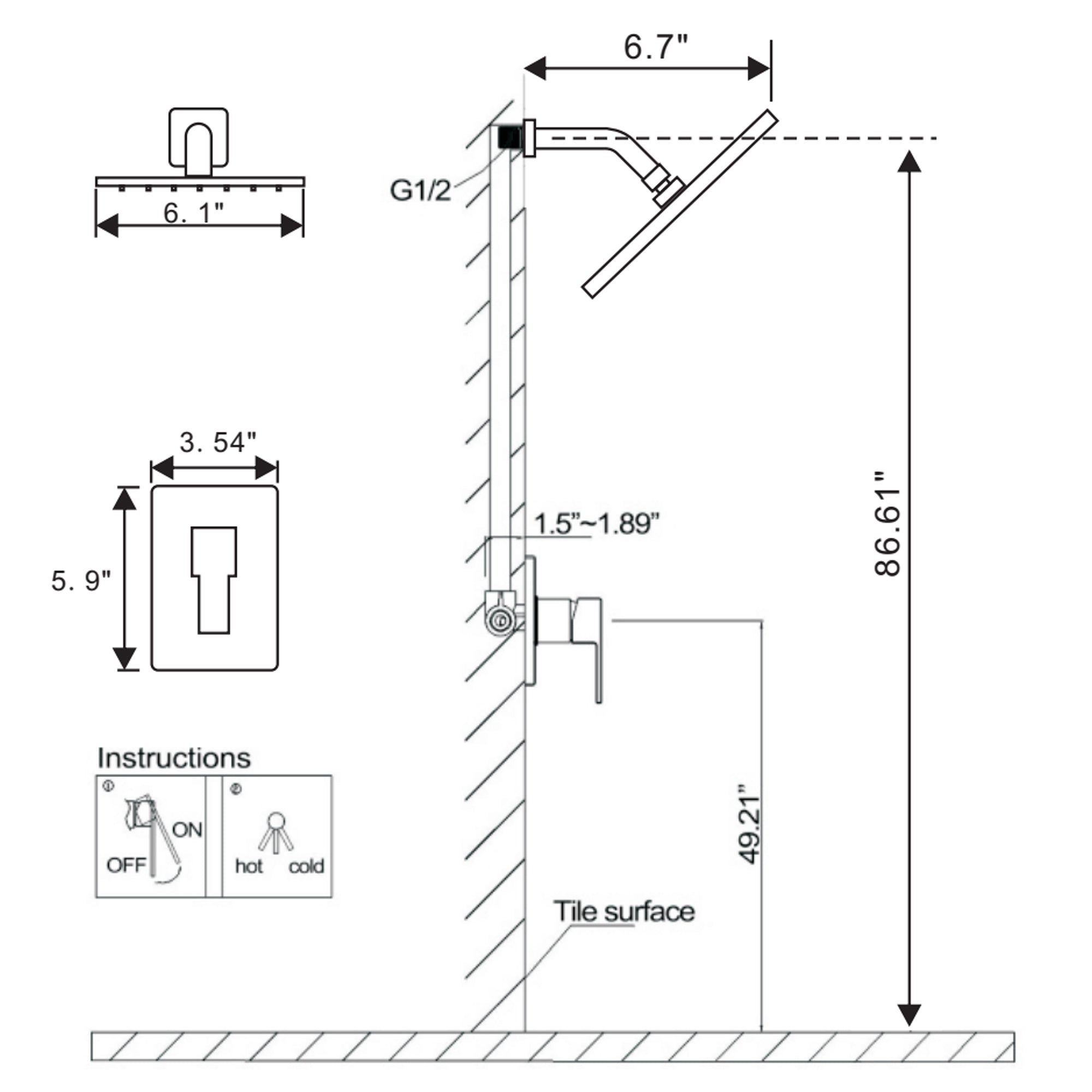 shower head system