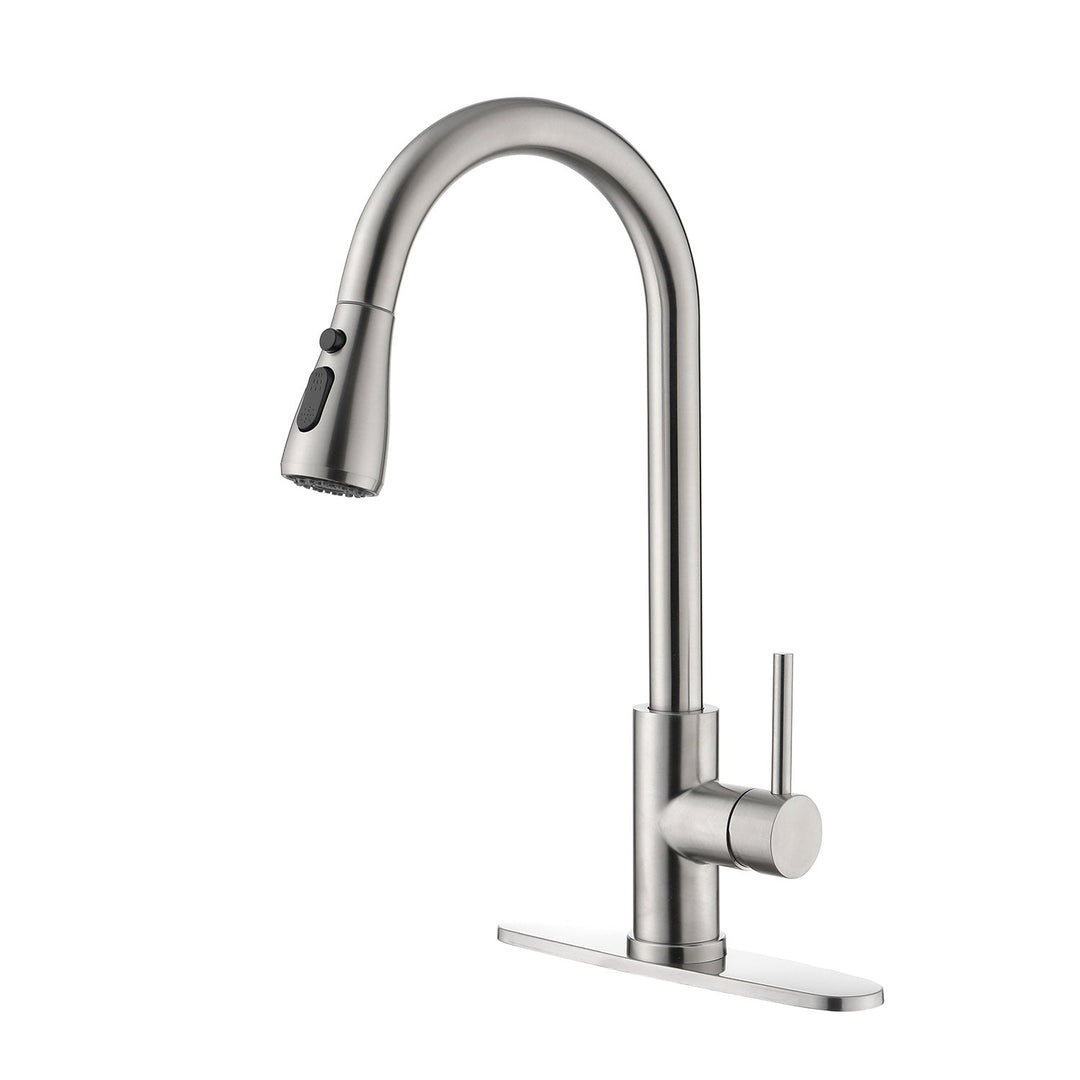 Stainless Steel Single Handle Single Hole Kitchen Sink Faucet
