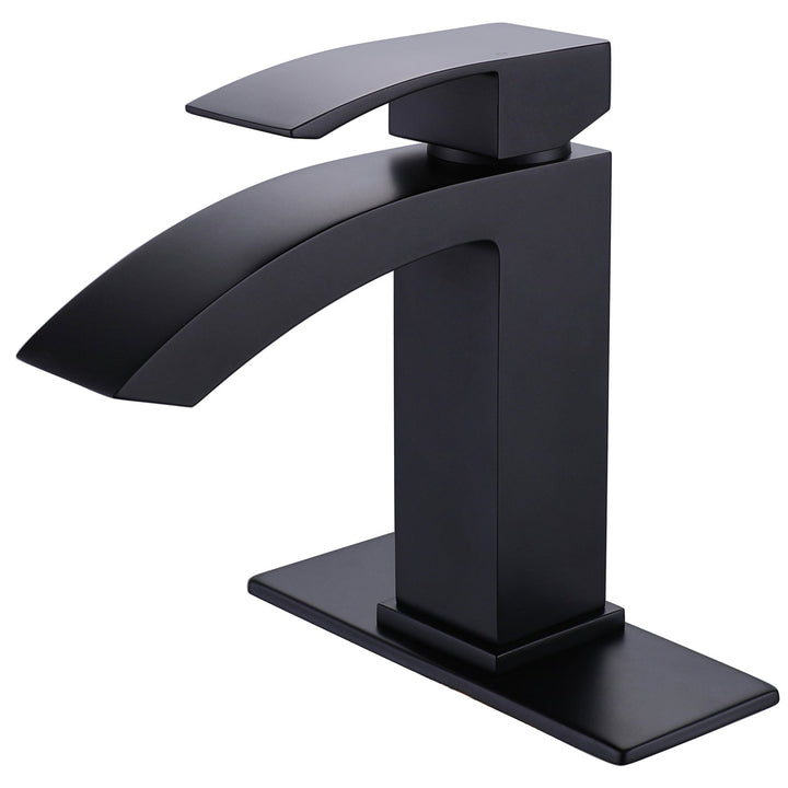 Single Handle Deck Mounted Bathroom Sink Faucet