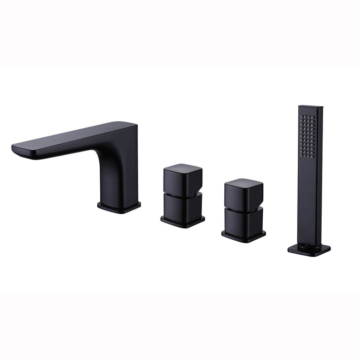 Single Hole Single-Handle Low Arc Bathroom Faucet in Matte Black