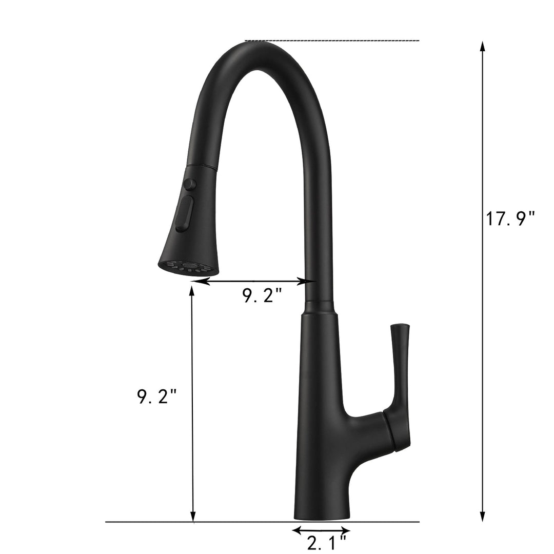 Single Handle Touch Pull Down Sprayer Kitchen Faucet with 360° Rotation