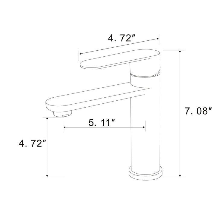 single hole bathroom faucet