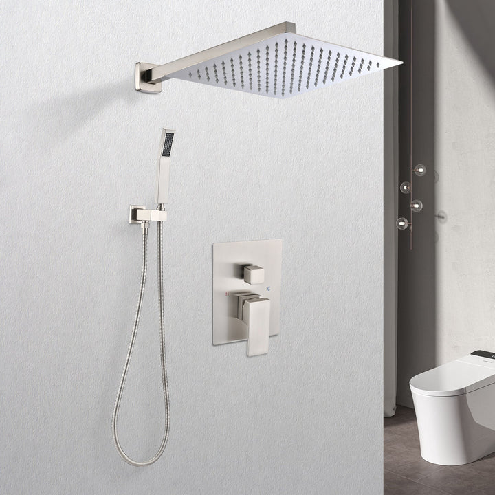 12 in. Rain Shower Head Systems Wall Mounted Shower