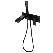 Single Handle Wall Mounted Black Tub Spout With Handshower