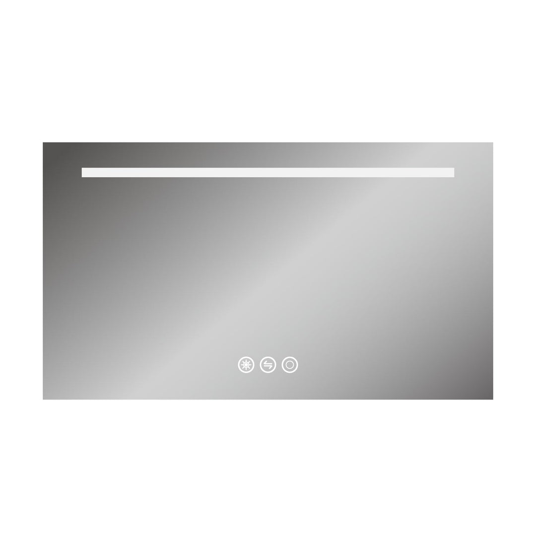 42 in. W x 24 in. H Frameless LED Single Bathroom Vanity Mirror