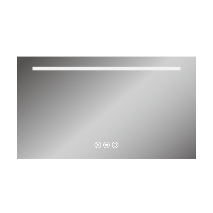42 in. W x 24 in. H Frameless LED Single Bathroom Vanity Mirror