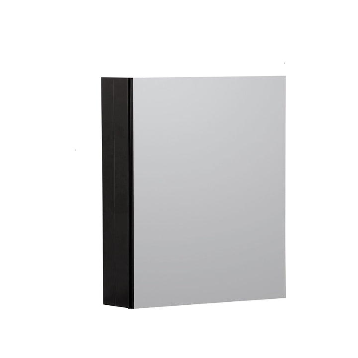 23 in.W x 30 in.H Recessed or Surface-Mount Beveled Single Mirror Bathroom Medicine Cabinet,Black