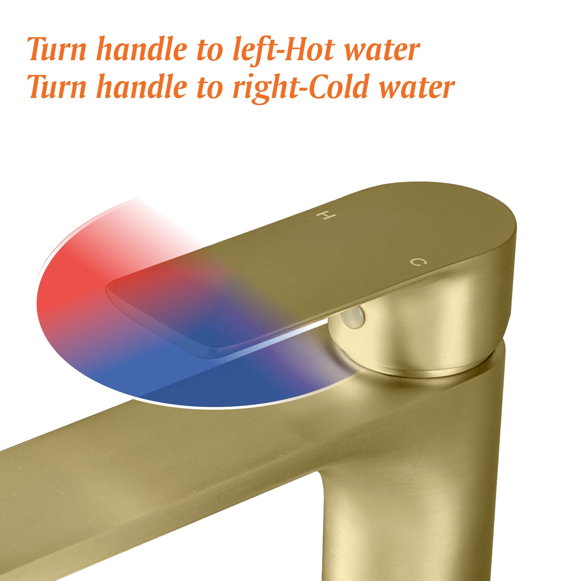 Single Hole Single-Handle Bathroom Faucet with Water Supply Lines