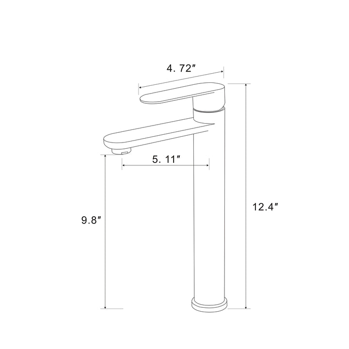 Bathroom Faucet Single Handle Bathroom Sink Faucet Single Hole Basin Vanity Faucet Modern Bathroom Faucet Golden Brushed