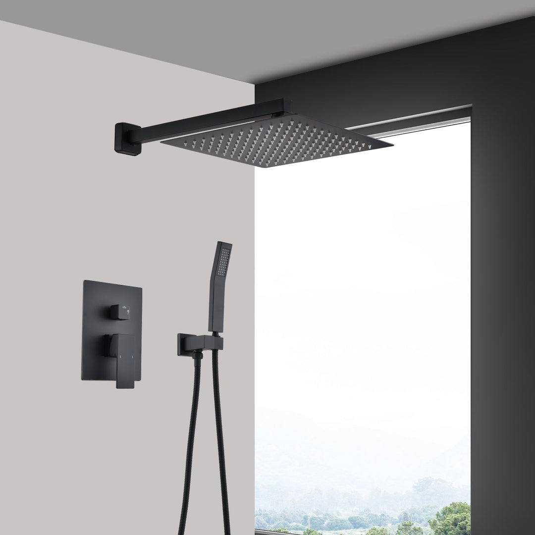 12 in. Rain Shower Head Systems Wall Mounted Shower