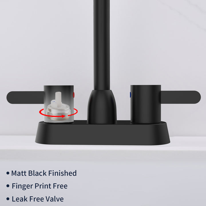 2 Handles  High Quality Bathroom Sink Faucet for 3 Hole