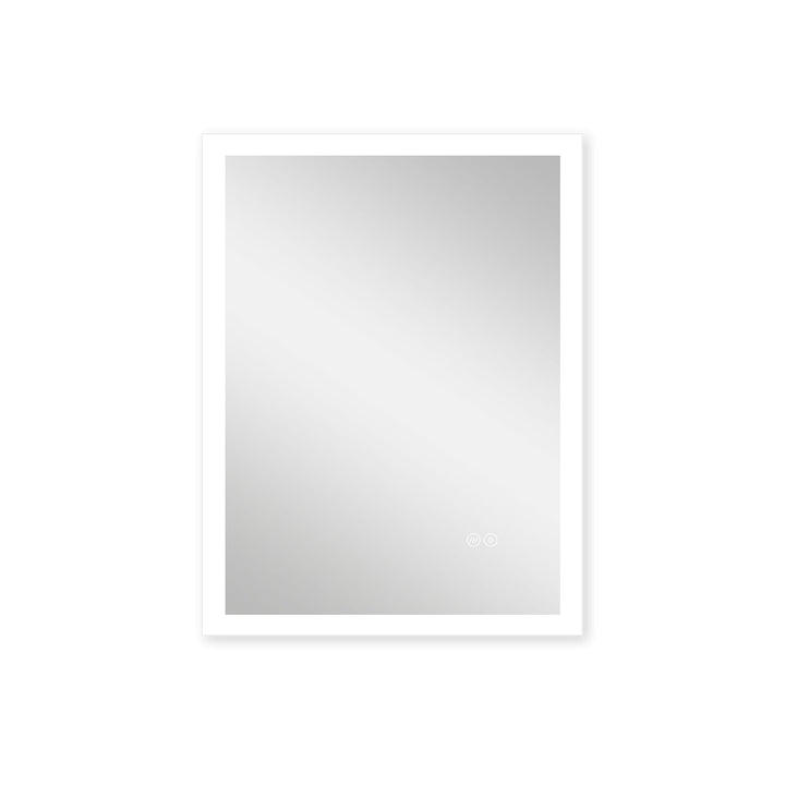 28 in. W x 36 in. H LED Lit Mirror Rectangular Fog Free Frameless Bathroom Vanity Mirror