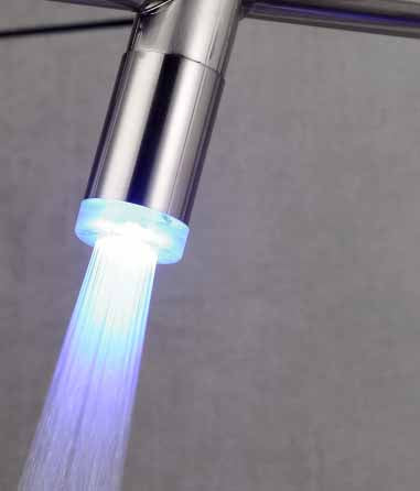 360° rotating LED light kitchen faucet