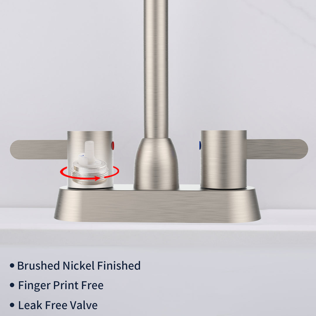 2 Handles  High Quality Bathroom Sink Faucet for 3 Hole