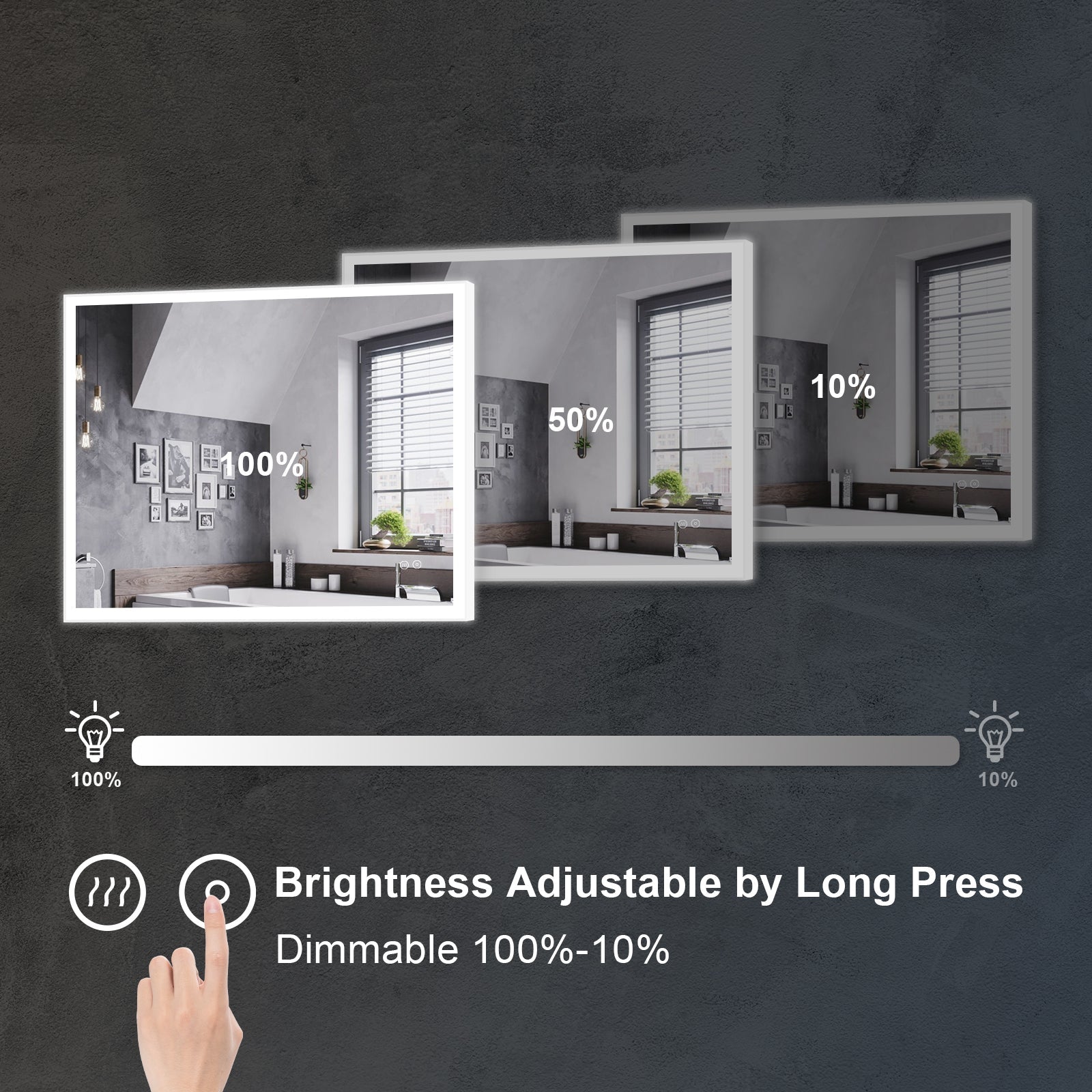 Lighted Bathroom Mirror