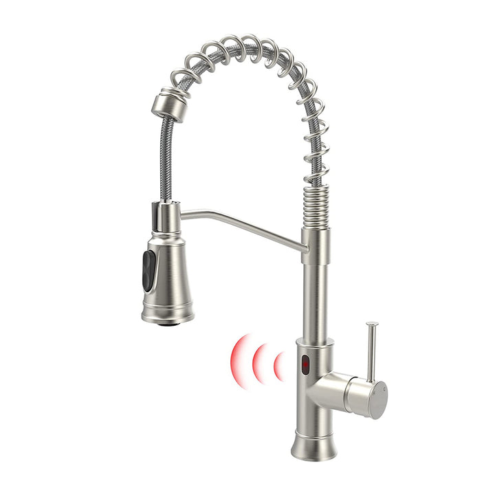 Smart Touchless Kitchen Sink Faucet with Pull Down Sprayer