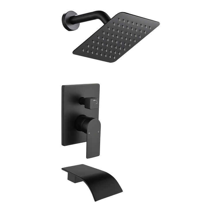 Tub Spout Tub and Shower Valve Trim Kit Shower System All Metal Shower Fixtures Wall Mount