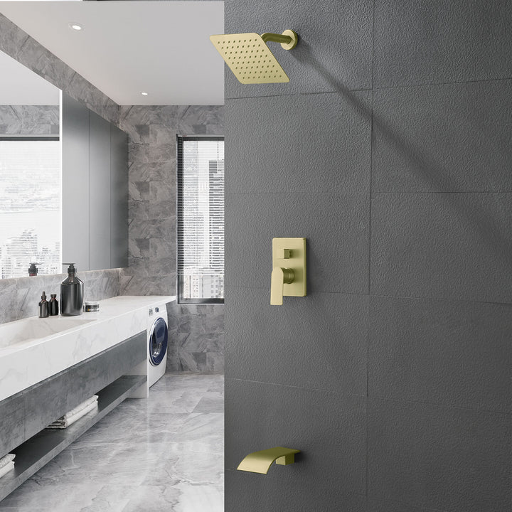 Tub Spout Tub and Shower Valve Trim Kit Shower System All Metal Shower Fixtures Wall Mount