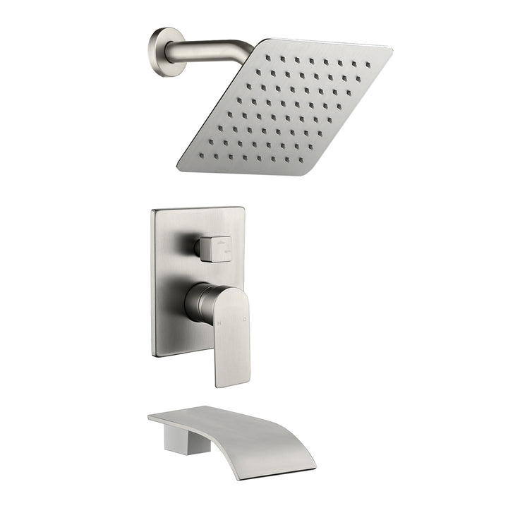 Tub Spout Tub and Shower Valve Trim Kit Shower System All Metal Shower Fixtures Wall Mount