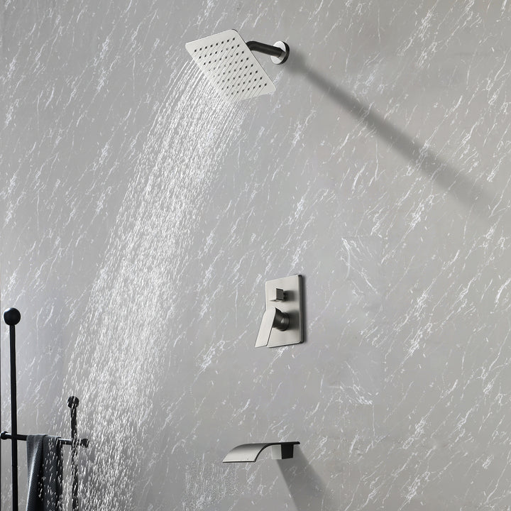 Tub Spout Tub and Shower Valve Trim Kit Shower System All Metal Shower Fixtures Wall Mount