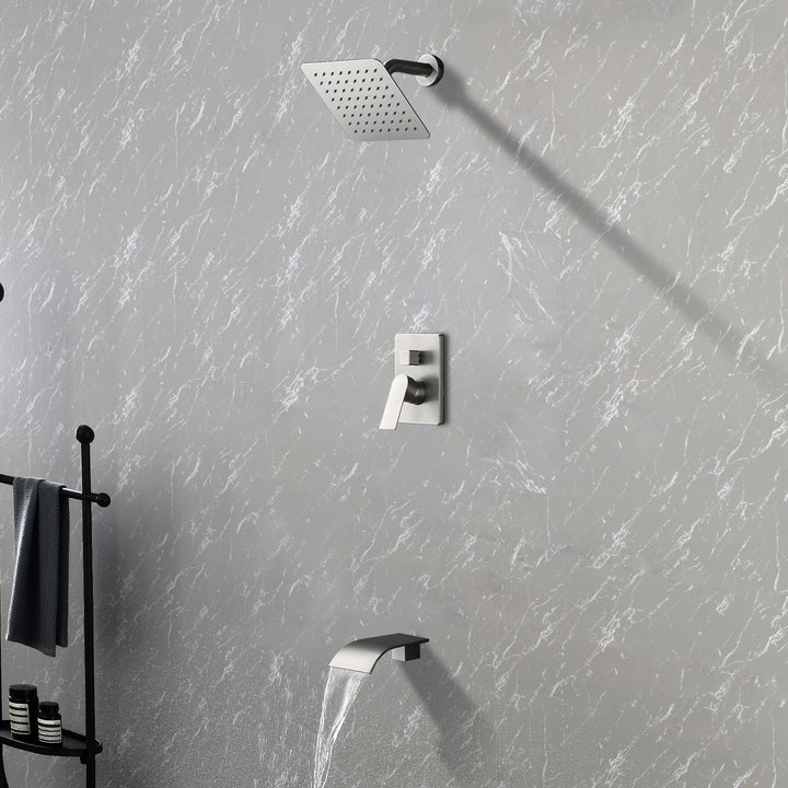Tub Spout Tub and Shower Valve Trim Kit Shower System All Metal Shower Fixtures Wall Mount