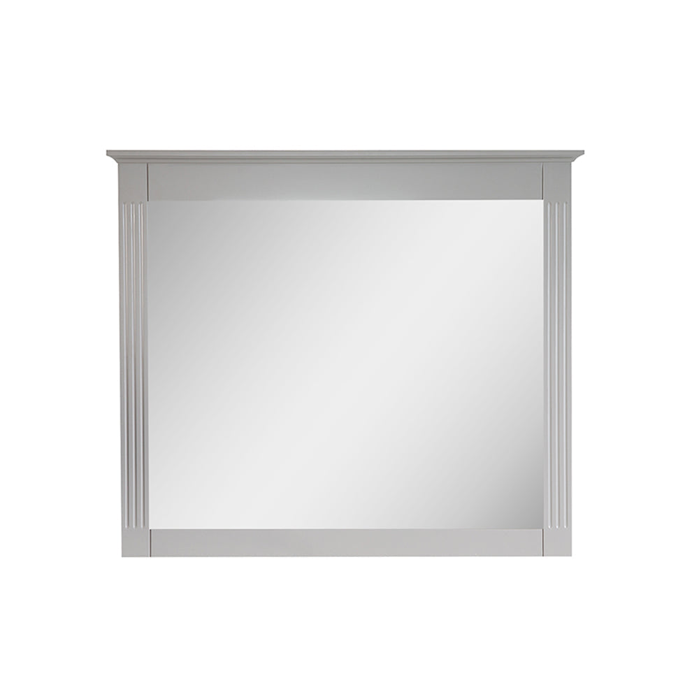 38 in. W x 33 in. H Solid Wood Bathroom Vanity Mirror