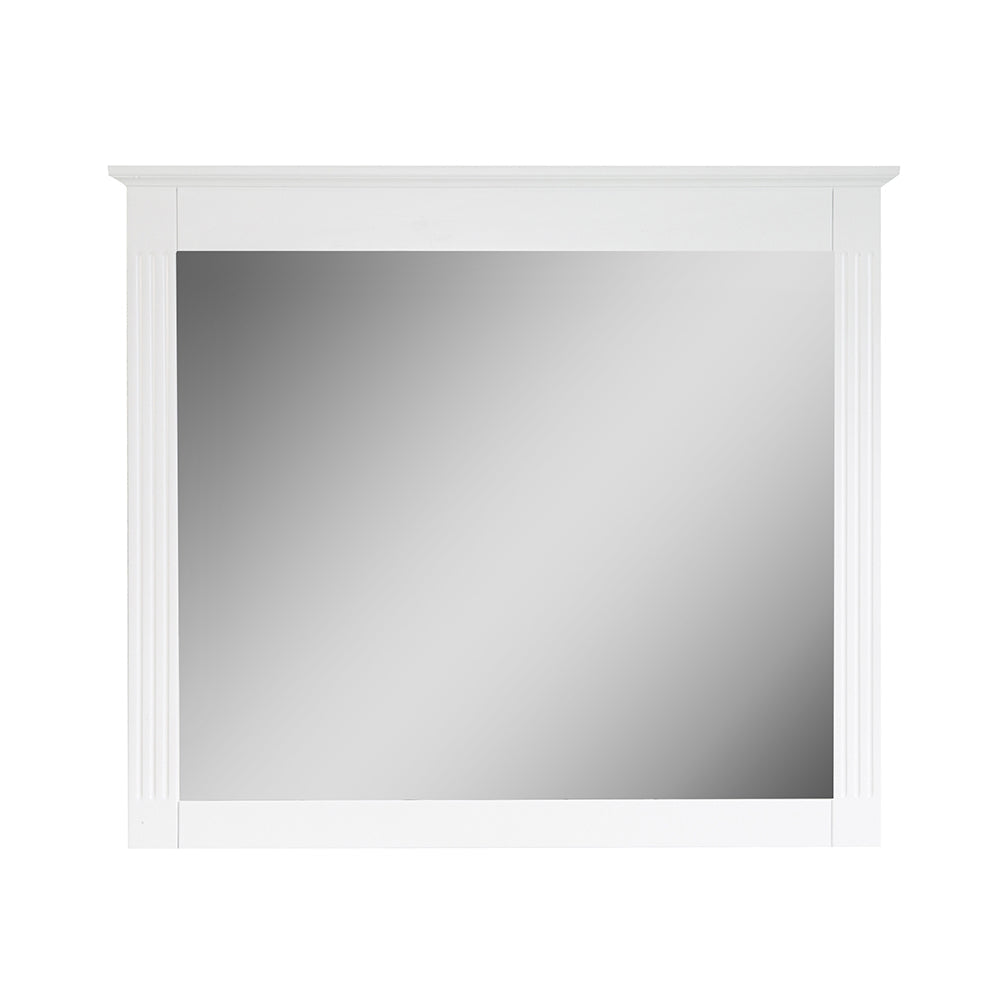38 in. W x 33 in. H Solid Wood Bathroom Vanity Mirror