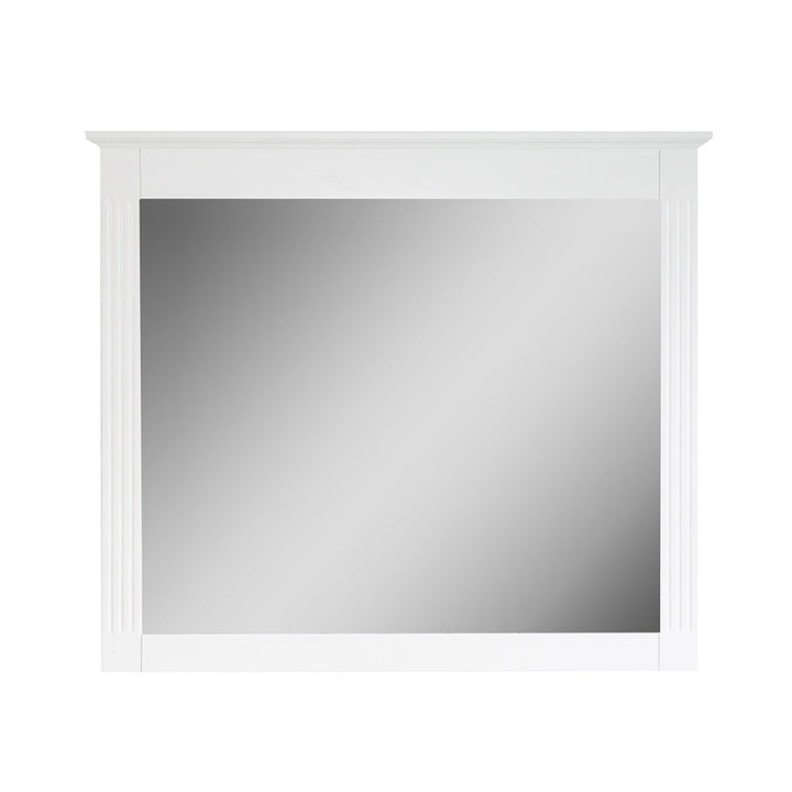 38 in. W x 33 in. H Solid Wood Bathroom Vanity Mirror