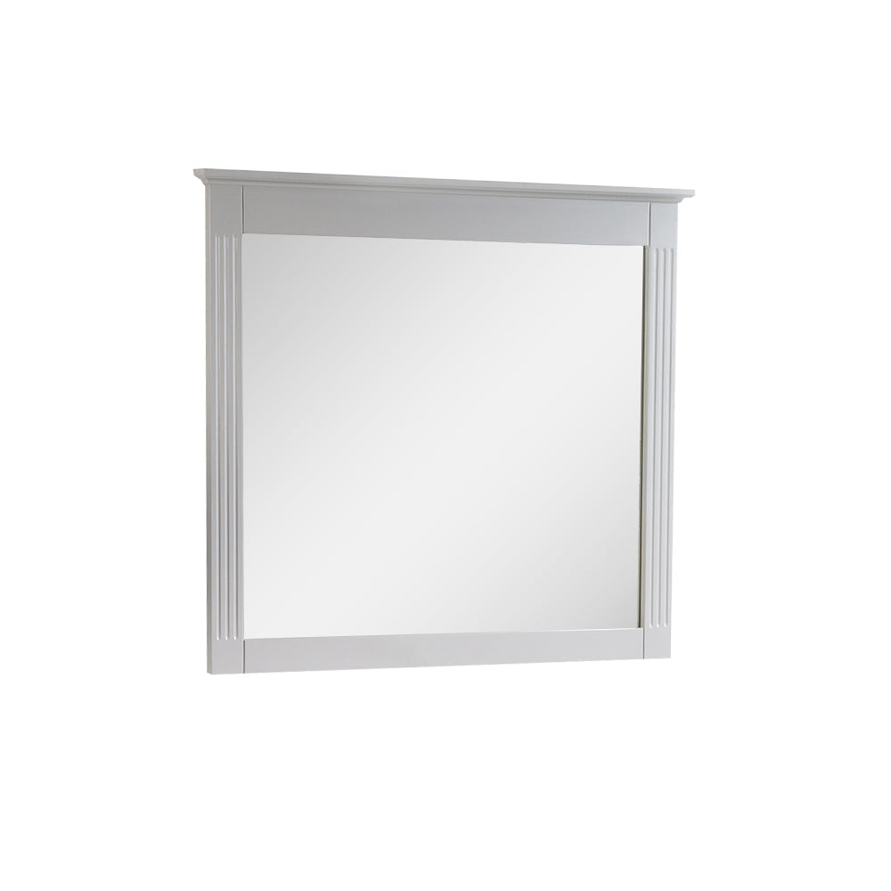 38 in. W x 33 in. H Solid Wood Bathroom Vanity Mirror