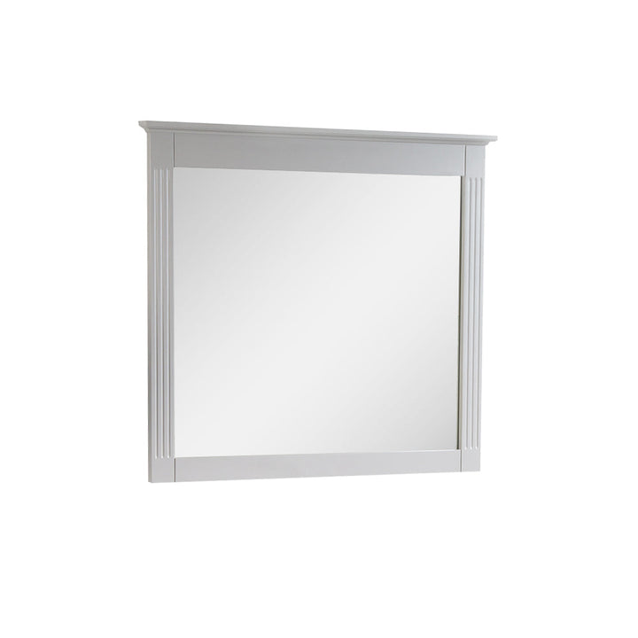 38 in. W x 33 in. H Solid Wood Bathroom Vanity Mirror