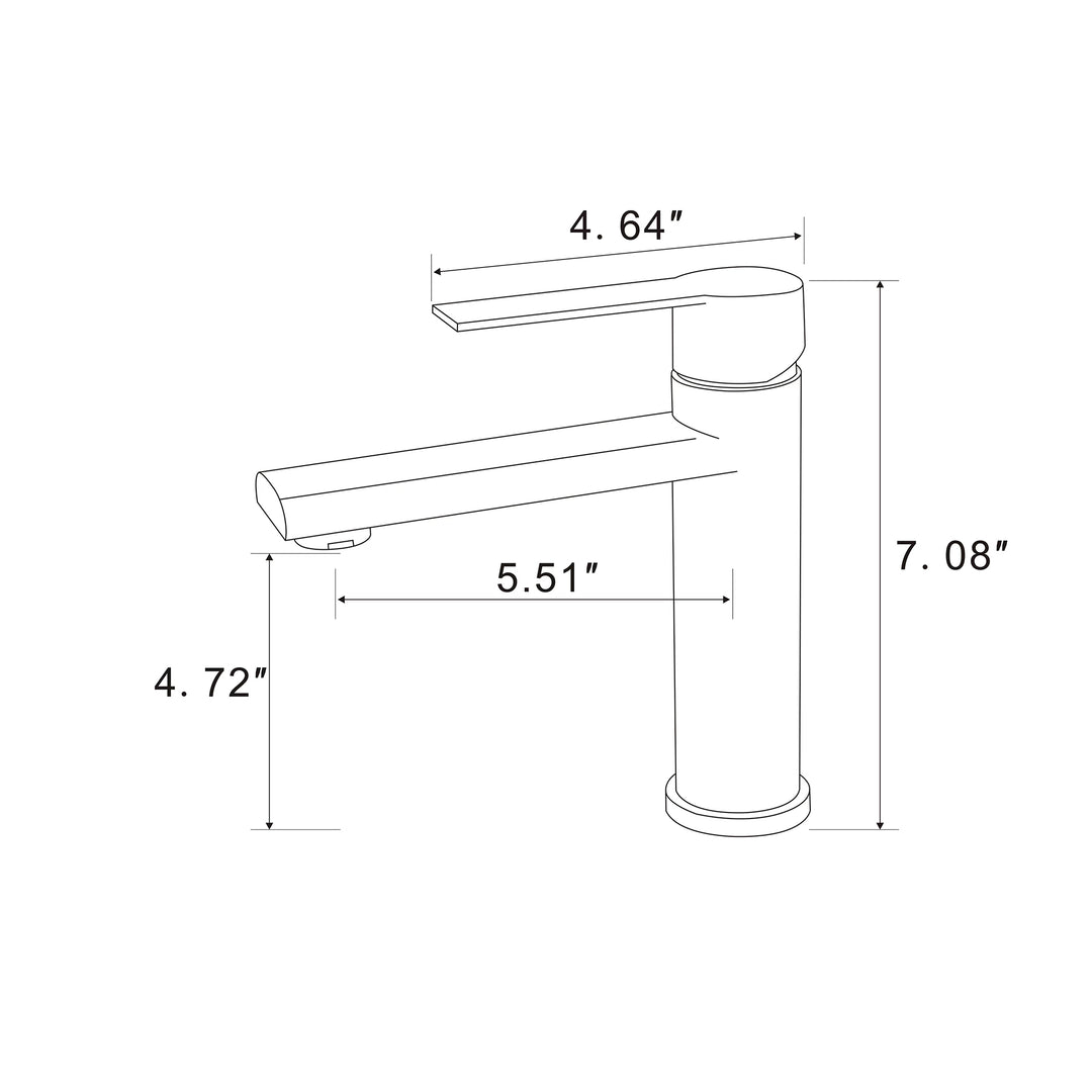 Bathroom Faucet Single Handle Bathroom Sink Faucet Single Hole Basin Vanity Faucet Modern Bathroom Faucet Golden Brushed