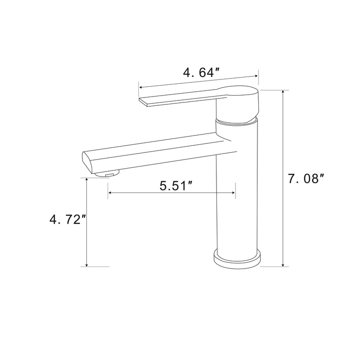 Bathroom Faucet Single Handle Bathroom Sink Faucet Single Hole Basin Vanity Faucet Modern Bathroom Faucet Golden Brushed