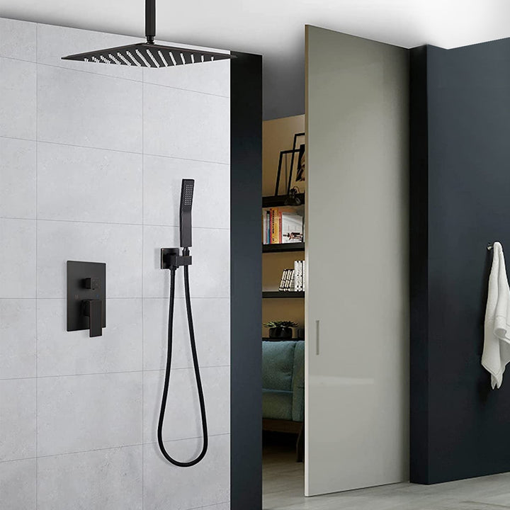 10 inch/ 12 inch/ 16 inch Shower Head and  Ceiling Mounted Shower System Combo Set with Handheld