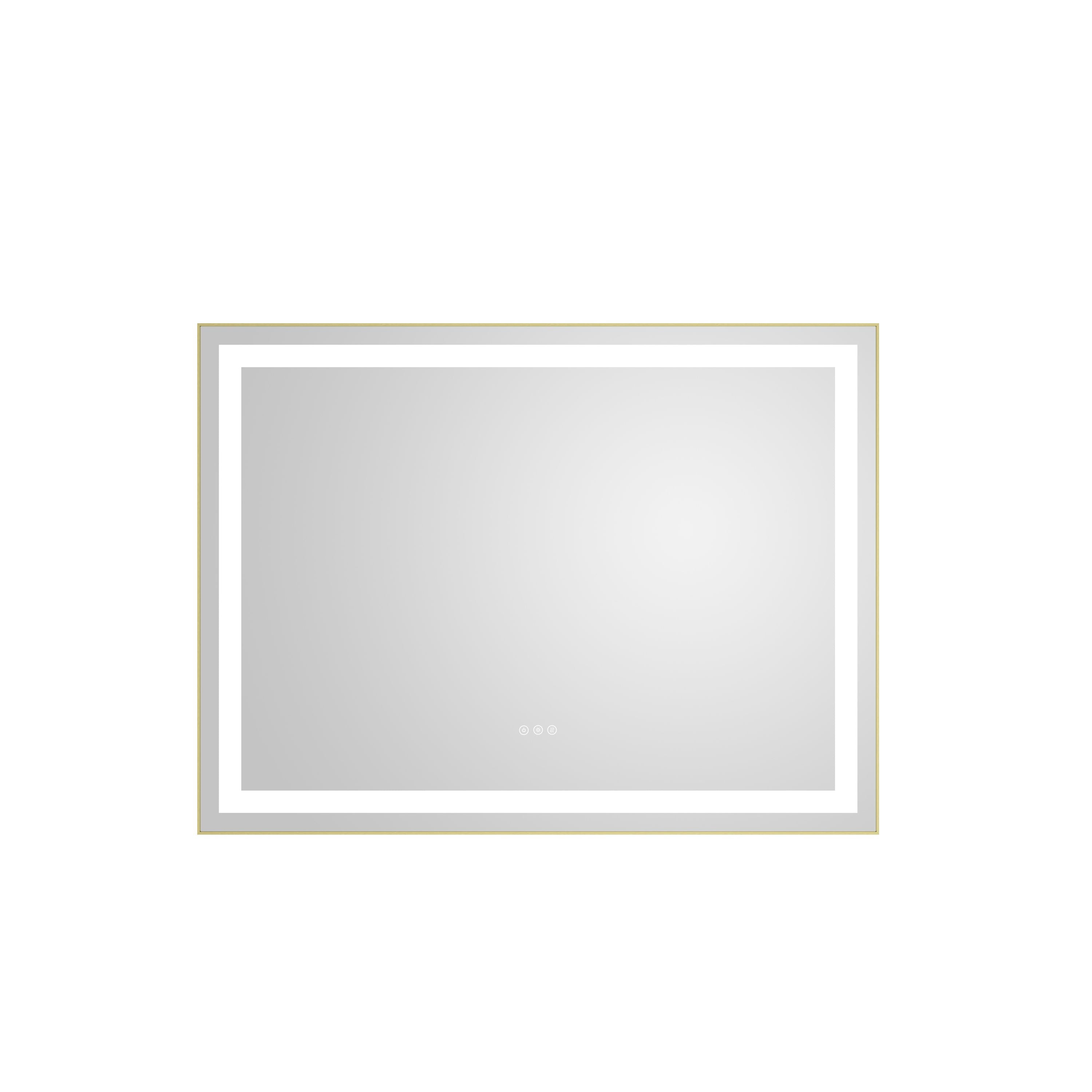 48 in. W x 36 in. H Framed LED Lighted Bathroom Wall Mounted Mirror with High Lumen+Anti-Fog Separately Control