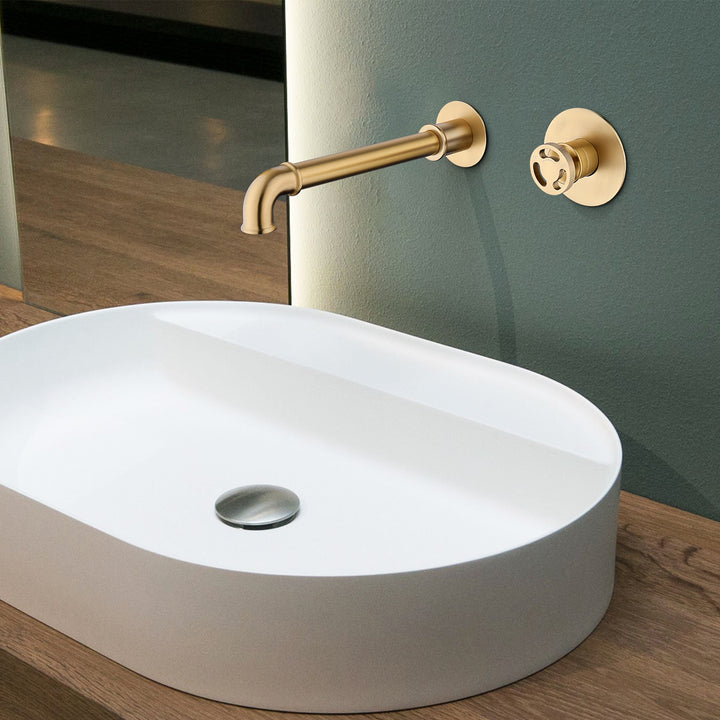 Wall Mounted Single Handle Industrial Sink Faucet With 360℃ Swivel Spout