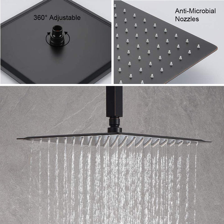10 inch/ 12 inch/ 16 inch Shower Head and  Ceiling Mounted Shower System Combo Set with Handheld