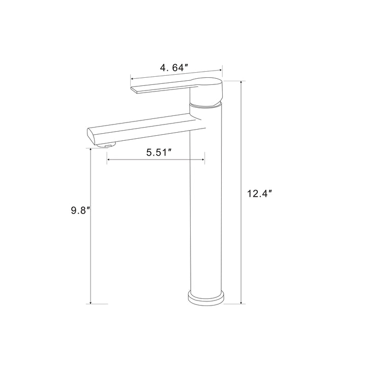 Modern Bathroom Faucet Single Handle Bathroom Sink Faucet Basin Vanity Faucet One Hole Bathroom Faucet Golden Brushed