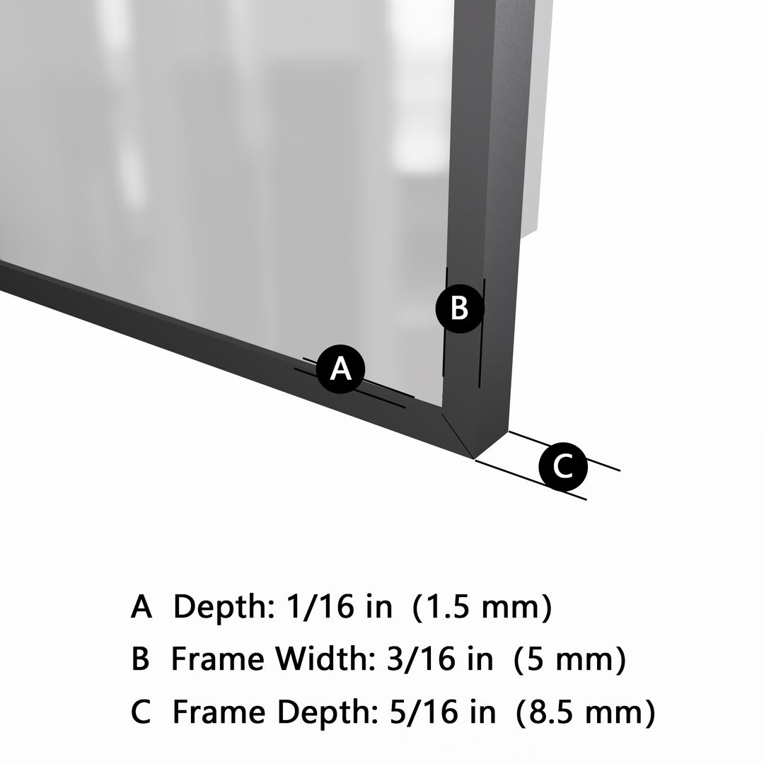 24 in. W x 32 in. H Rectangular Framed Vertical Wall Mount Bathroom Vanity Mirror with LED Light