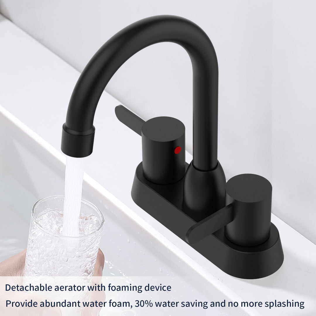 2 Handles  High Quality Bathroom Sink Faucet for 3 Hole