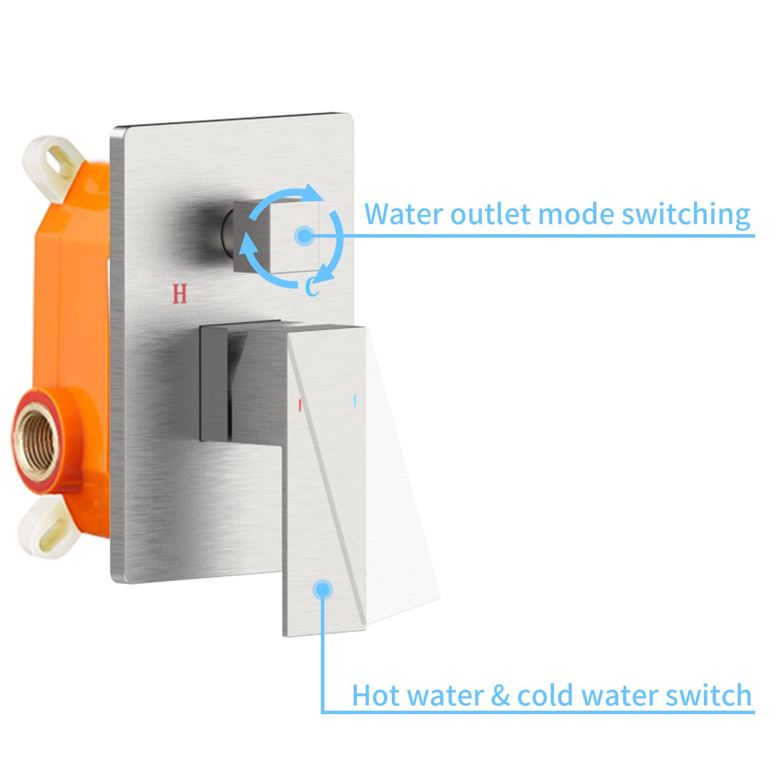 rain shower system with handheld