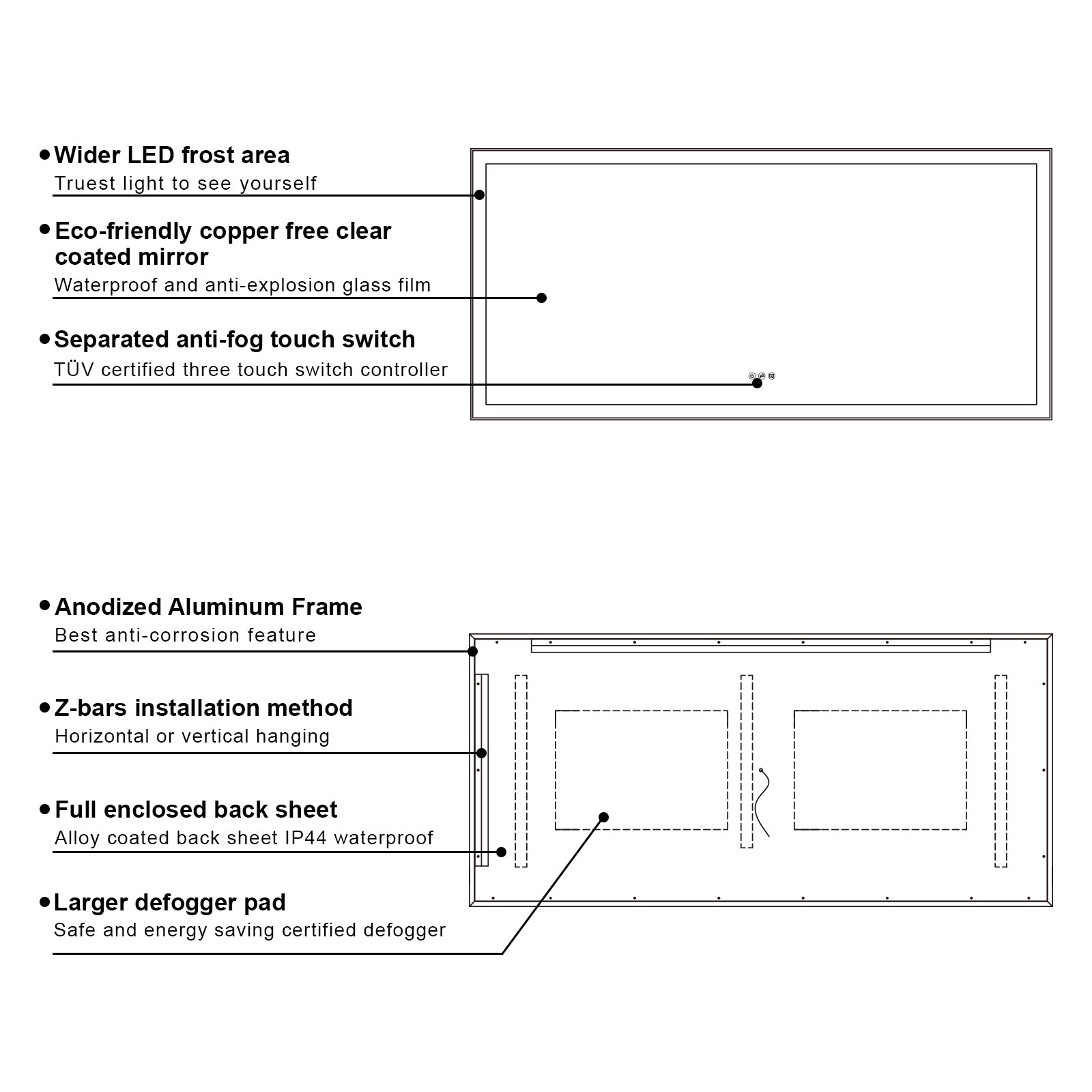 LED Bathroom Vanity Mirror