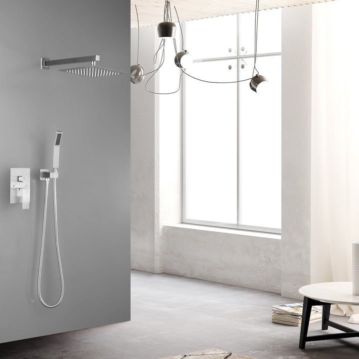 10-inch Shower Head Bathroom Luxury Rain Mixer Shower Complete Combo Set