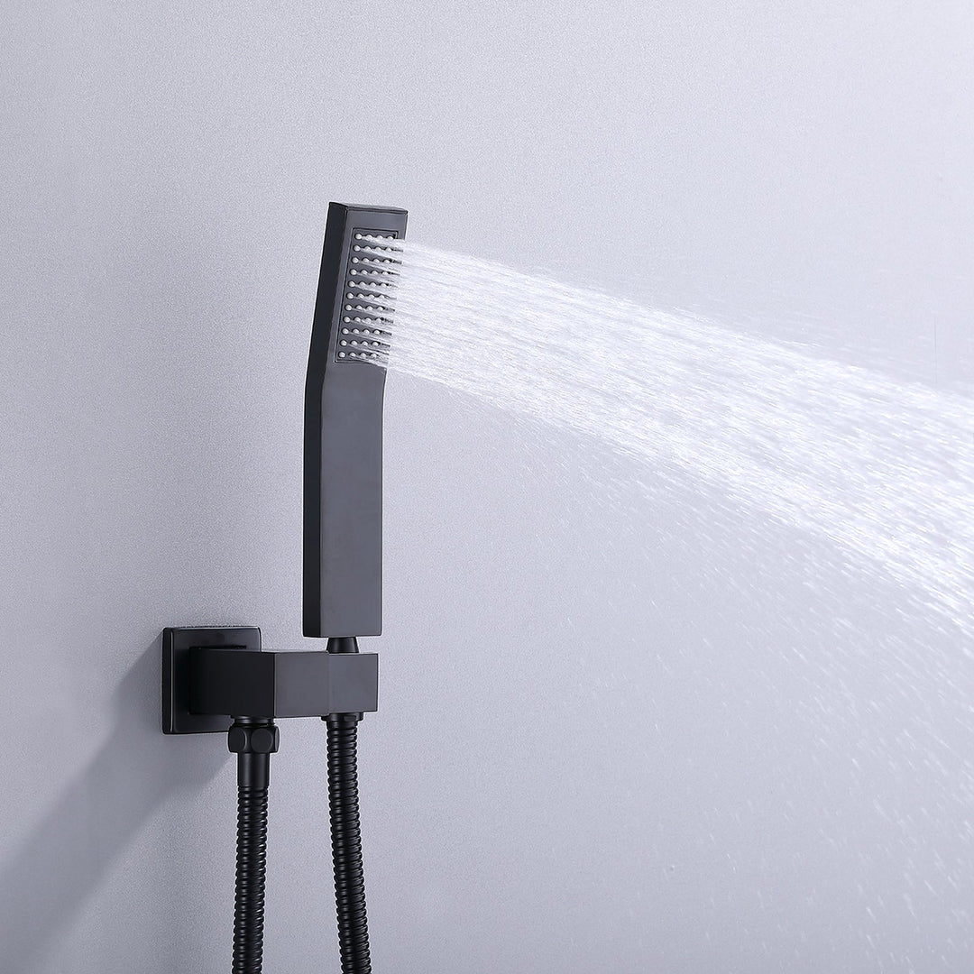 Wall Mounted Shower System with Tub Spout and HandHeld Shower