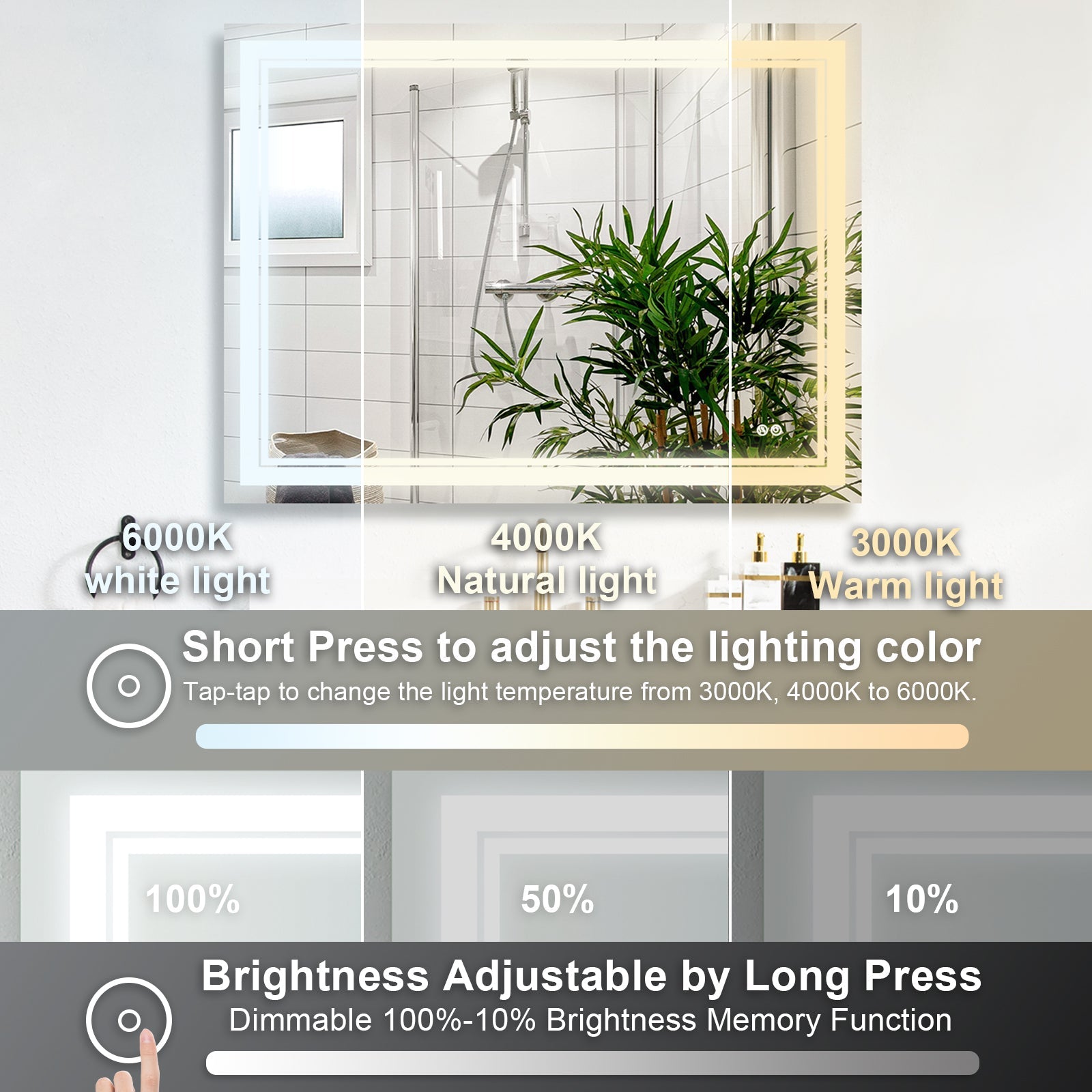 Lighted Bathroom Mirrors