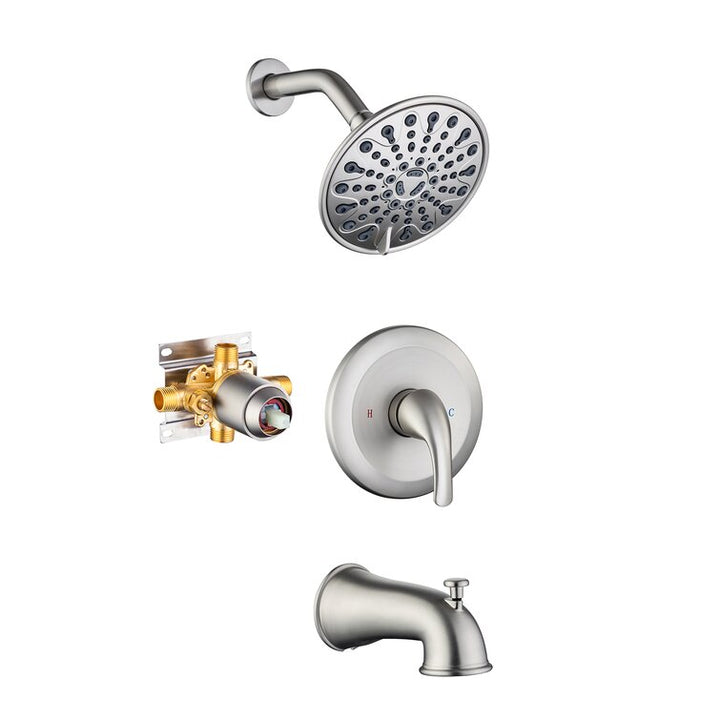 6-Spray Pressure-Balanced Shower Faucet With Rough-In Valve