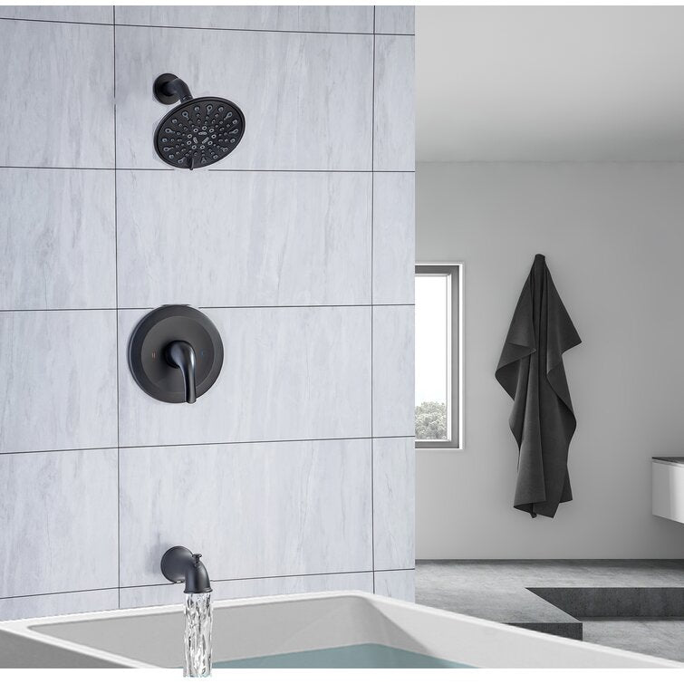 6-Spray Pressure-Balanced Shower Faucet With Rough-In Valve