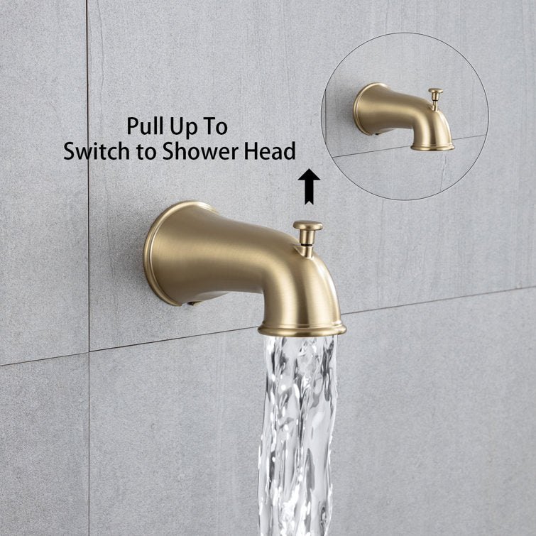 6-Spray Pressure-Balanced Shower Faucet With Rough-In Valve