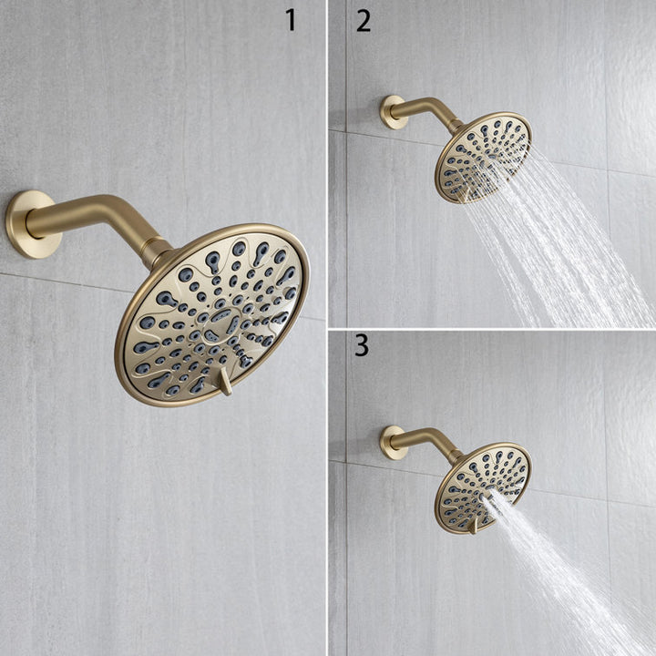 6-Spray Pressure-Balanced Shower Faucet With Rough-In Valve
