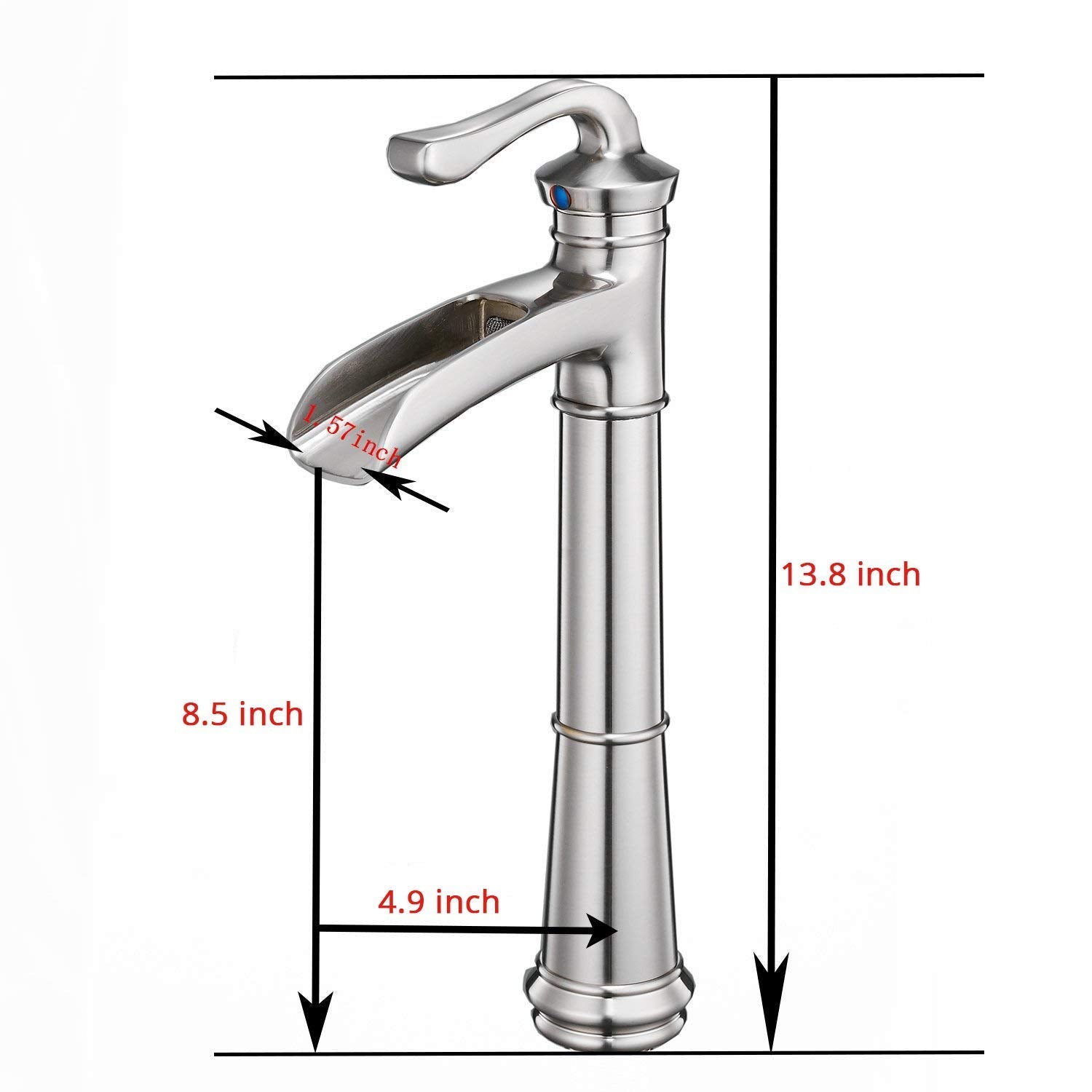 chrome bathroom faucet