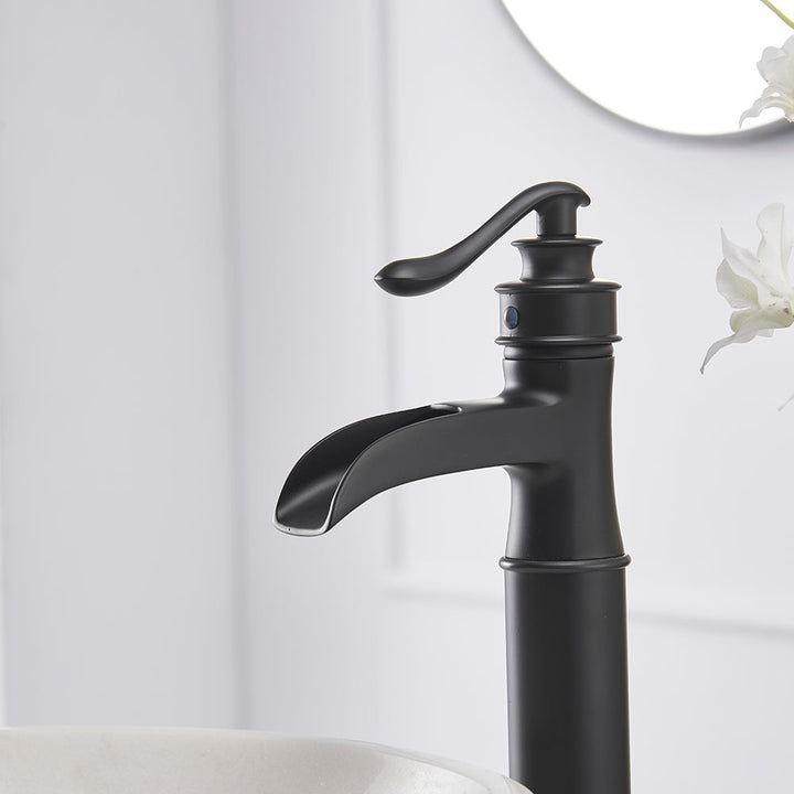 Single Hole Single-Handle Bathroom Faucet with Drain Kit Included